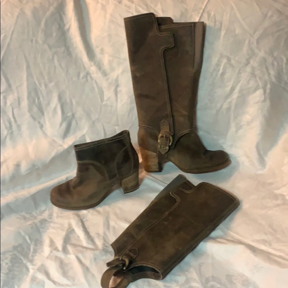 NEW Timberland 2 pair ankle or calf bootie hybrid